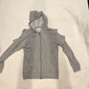 Gymboree ruffled zip up hoodie